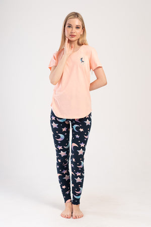 KADIN LYC SUPREM O YAKA KISA KOL ETEGI OVAL MANSETLI TAYT PIJAMA TAKIM 403276