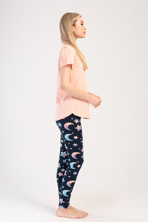 KADIN LYC SUPREM O YAKA KISA KOL ETEGI OVAL MANSETLI TAYT PIJAMA TAKIM 403276