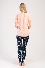 KADIN LYC SUPREM O YAKA KISA KOL ETEGI OVAL MANSETLI TAYT PIJAMA TAKIM 403276