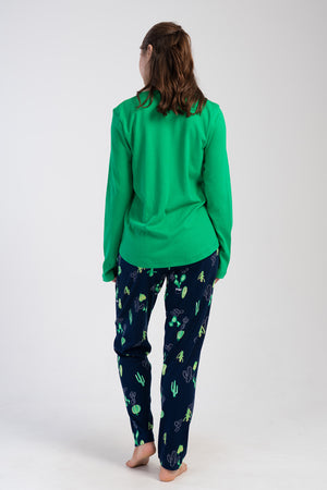 KADIN INTERLOK XXL O YAKA UZUN KOL ETEGI OVAL PIJAMA TAKIM 403382