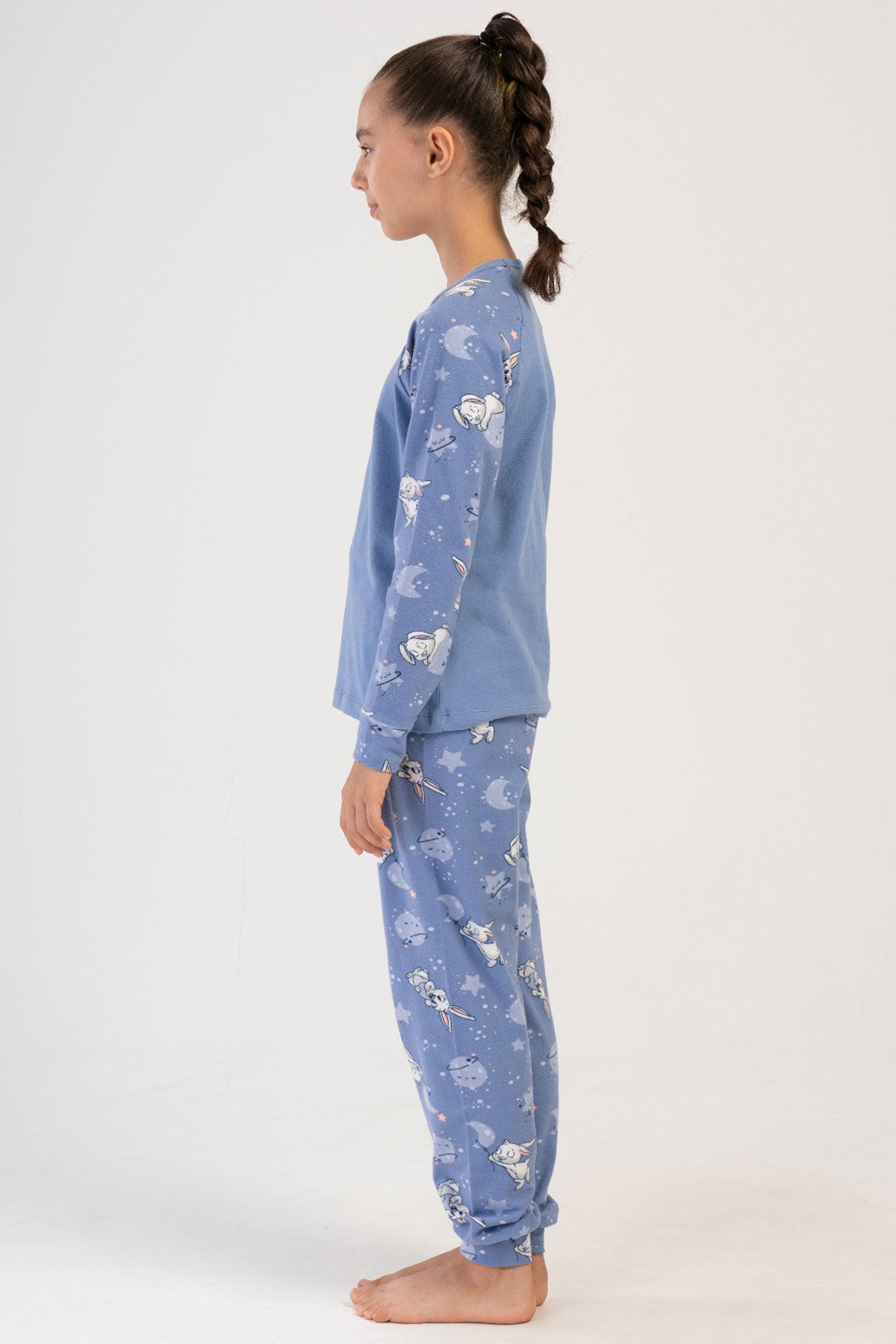 KIZ COCUK LYC SUPREM O YAKA REGLAN UZUN KOL MANSETLI PIJAMA TAKIM(7-8/13-14)