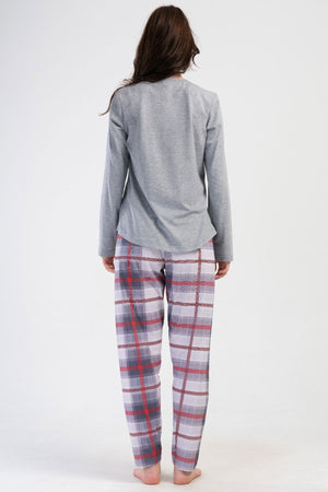 KADIN P.SUPREM XXL O YAKA UZUN KOL ETEGI OVAL PIJAMA TAKIM