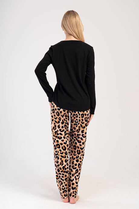 KADIN P.SUPREM O YAKA UZUN KOL ETEGI OVAL PIJAMA TAKIM 404118