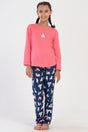 KIZ COCUK P.SUPREM O YAKA UZUN KOL ETEGI OVAL PIJAMA TAKIM(7-8/13-14) 405064