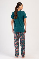 KADIN P.SUPREM BATTAL XXL O YAKA KISA KOL ETEGI OVAL PIJAMA TAKIM 405076