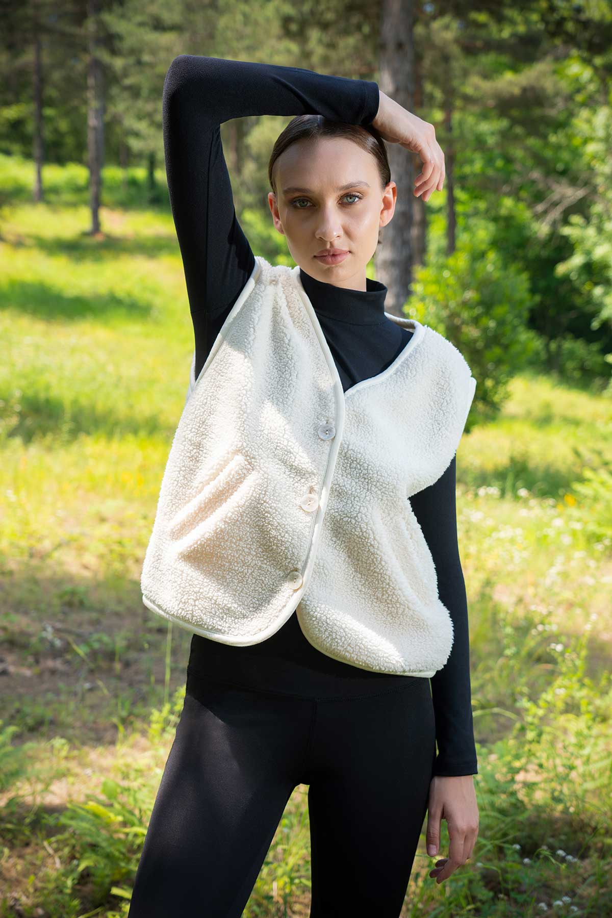 KADIN WELSOFT ETEGI OVAL CEPLI YELEK 405116