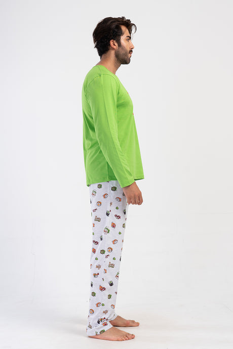 CEPLI ERKEK P.SUPREM O YAKA UZUN KOL PIJAMA TAKIM 405196