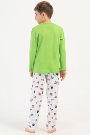 ERKEK COCUK P.SUPREM O YAKA UZUN KOL CEPLI PIJAMA TAKIM(9/10-15/16)
