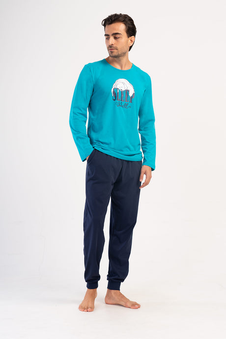 CEPLI ERKEK P.SUPREM XXL O YAKA UZUN KOL MANSETLI PIJAMA TAKIM 405199