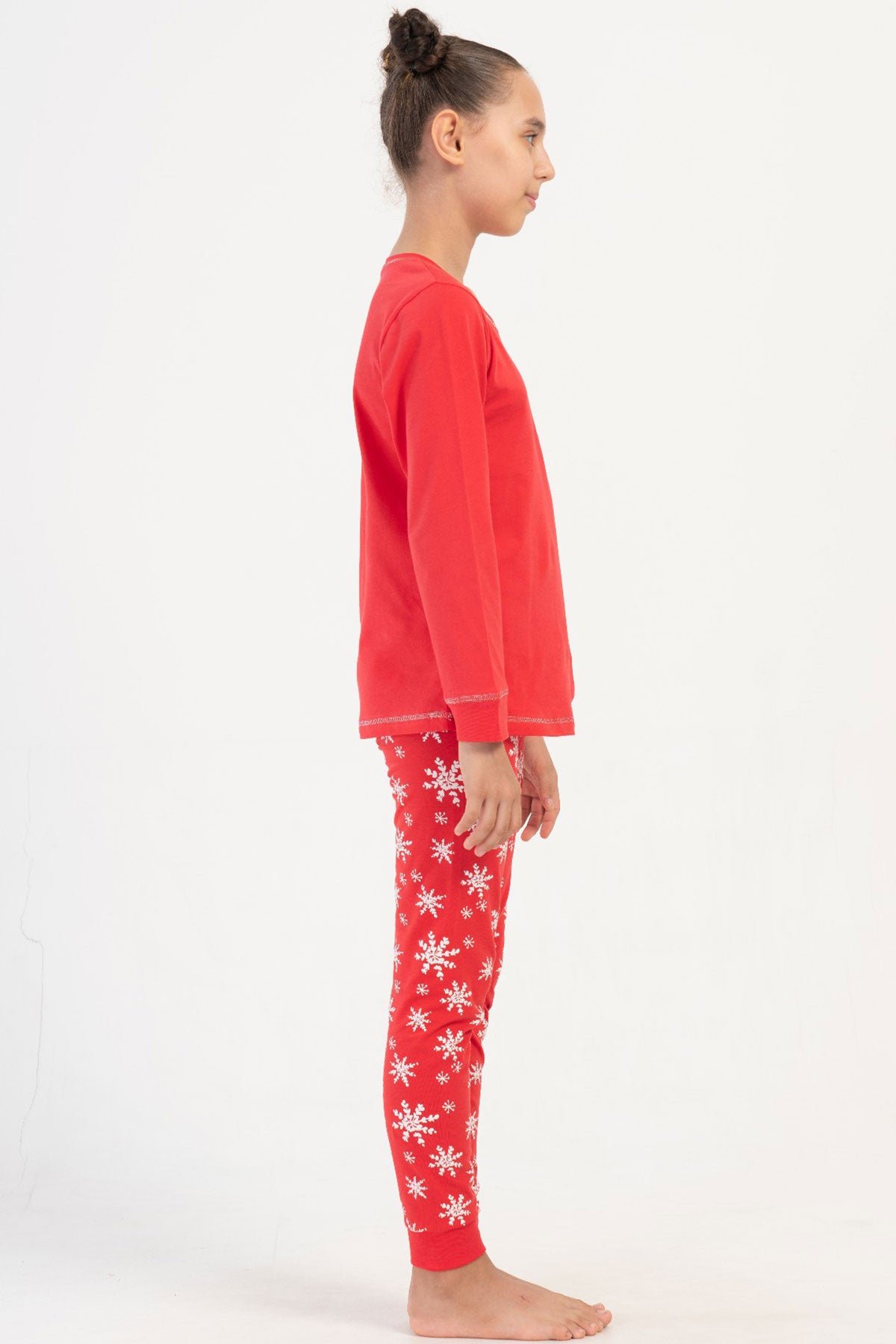 KIZ COCUK LYC SUPREM O YAKA UZUN KOL MANSETLI PIJAMA TK(7-8/15-16)