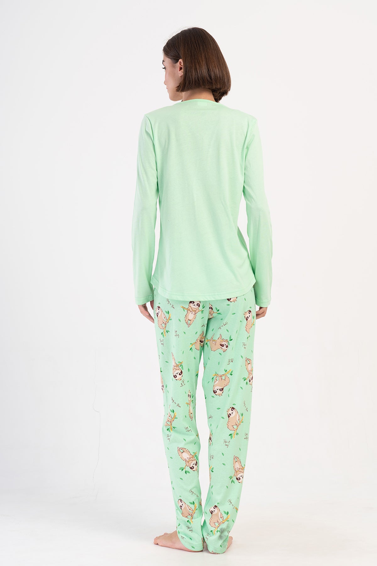 KADIN P.SUPREM O YAKA UZUN KOL ETEGI OVAL PIJAMA TAKIM 405231