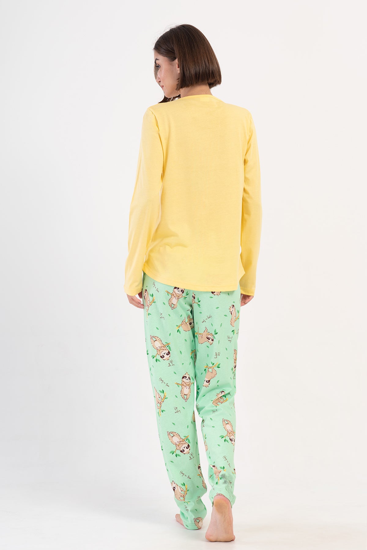 KADIN P.SUPREM O YAKA UZUN KOL ETEGI OVAL PIJAMA TAKIM 405231