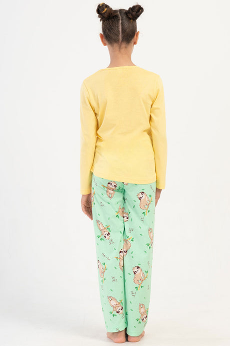 KIZ COCUK P.SUPREM O YAKA UZUN KOL ETEGI OVAL PIJAMA TAKIM(1-2/7-8)