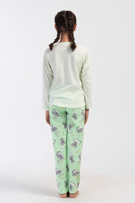 KIZ COCUK P.SUPREM O YAKA UZUN KOL ETEGI OVAL PIJAMA TAKIM(9-10/15-16) 405234
