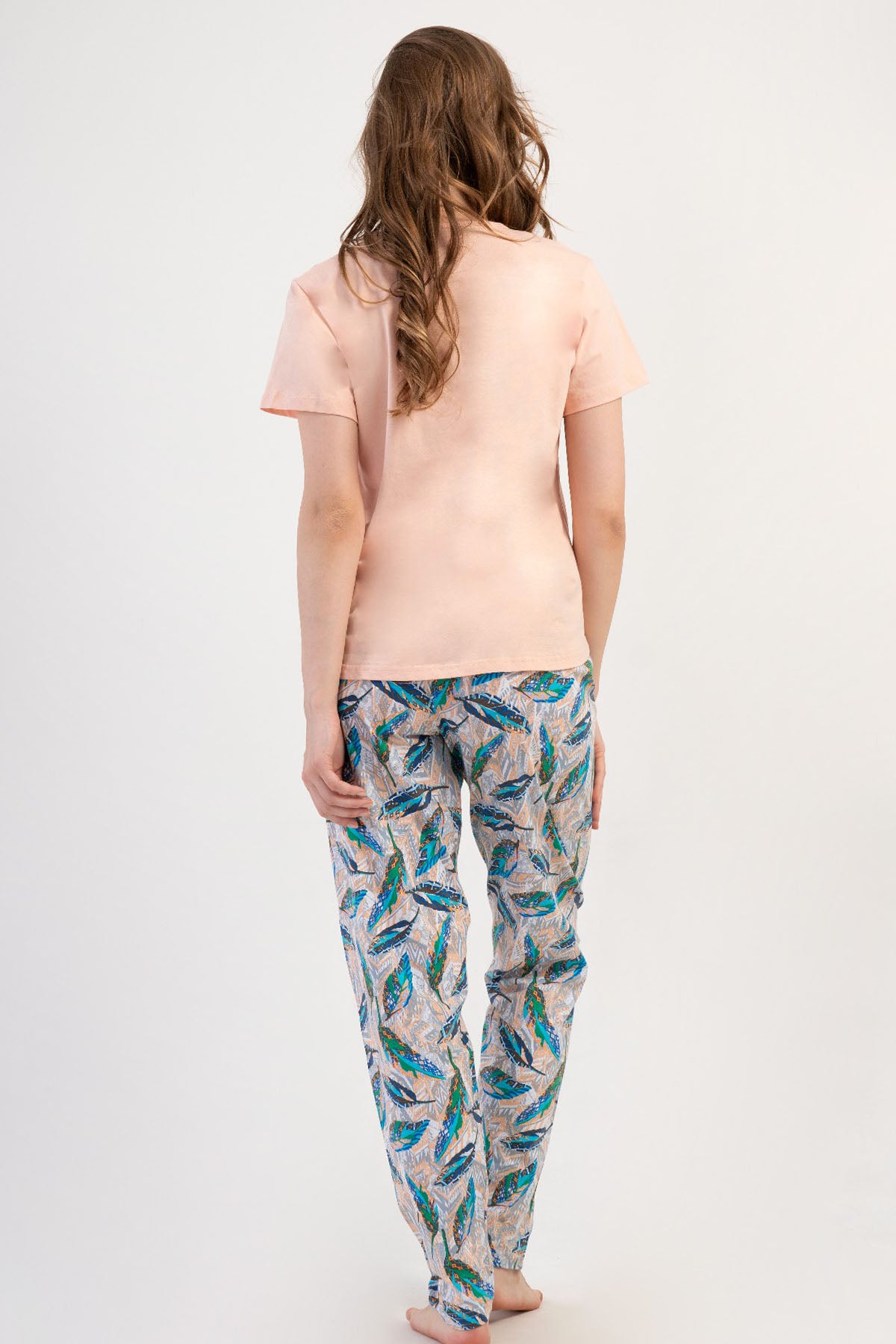 KADIN P.SUPREM XXL O YAKA KISA KOL ETEGI OVAL PIJAMA TAKIM