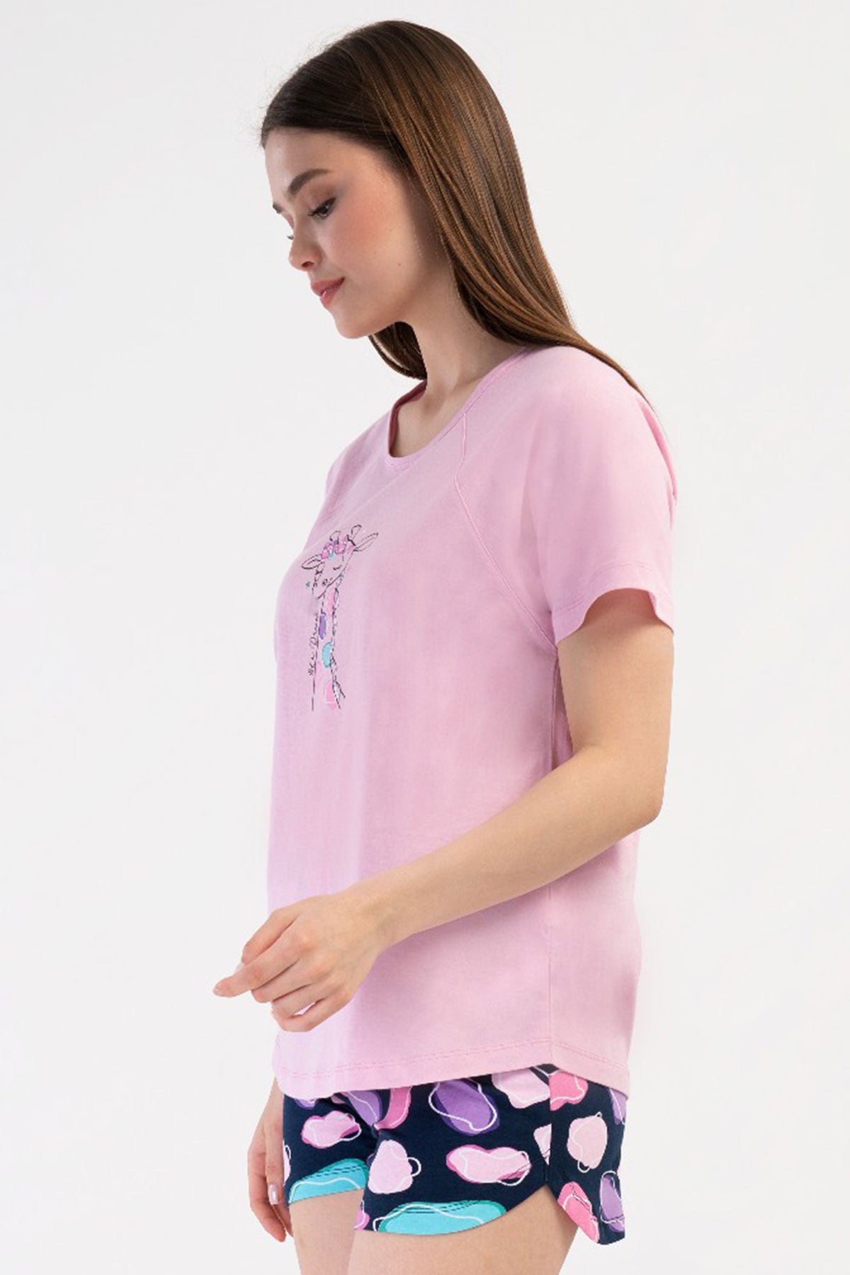 KADIN LYC SUPREM O YAKA REGLAN KISA KOL ETEGI OVAL SORT TAKIM
