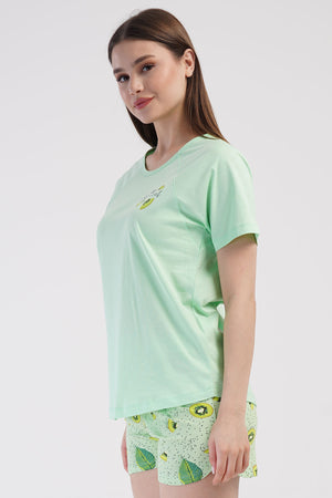 KADIN LYC SUPREM O YAKA REGLAN KISA KOL ETEGI OVAL SORT TAKIM