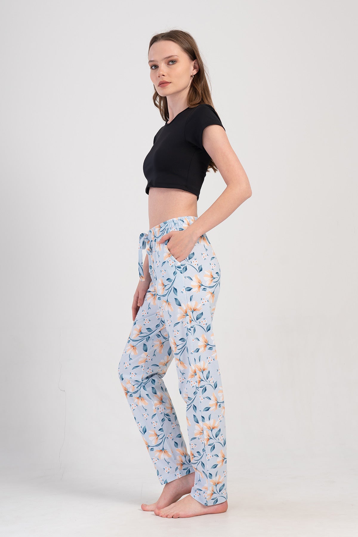KADIN P.SUPREM CEPLI TEK ALT PIJAMA 409199