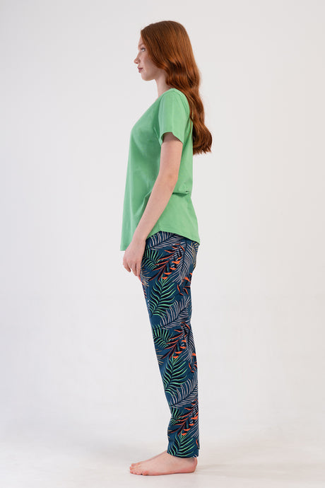 KADIN P.SUPREM XXL O YAKA KISA KOL ETEGI OVAL PIJAMA TAKIM 409230