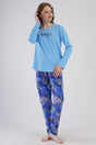 KADIN P.SUPREM XXL O YAKA UZUN KOL ETEGI OVAL PIJAMA TAKIM