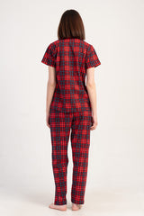 KADIN P.SUPREM GOMLEK YAKA TAMAMI DUGMELI KISA KOL ETEGI OVAL CEPLI PIJAMA TAKIM 501032