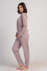 KADIN P.SUPREM XXL O YAKA UZUN KOL ETEGI OVAL PIJAMA TAKIM