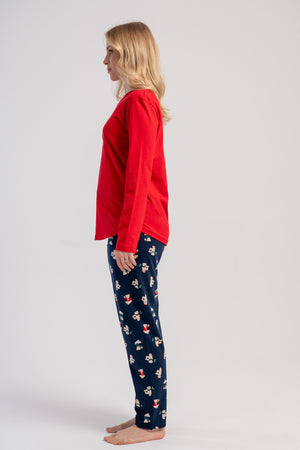 KADIN P.SUPREM O YAKA UZUN KOL ETEGI OVAL PIJAMA TAKIM 503060