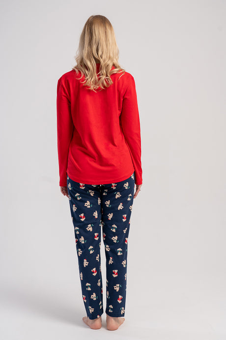 KADIN P.SUPREM O YAKA UZUN KOL ETEGI OVAL PIJAMA TAKIM 503060