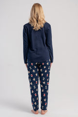 KADIN P.SUPREM O YAKA UZUN KOL ETEGI OVAL PIJAMA TAKIM 503060