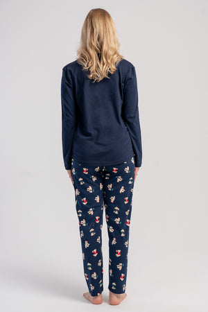 KADIN P.SUPREM O YAKA UZUN KOL ETEGI OVAL PIJAMA TAKIM 503060