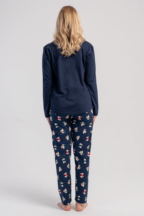 KADIN P.SUPREM O YAKA UZUN KOL ETEGI OVAL PIJAMA TAKIM 503060