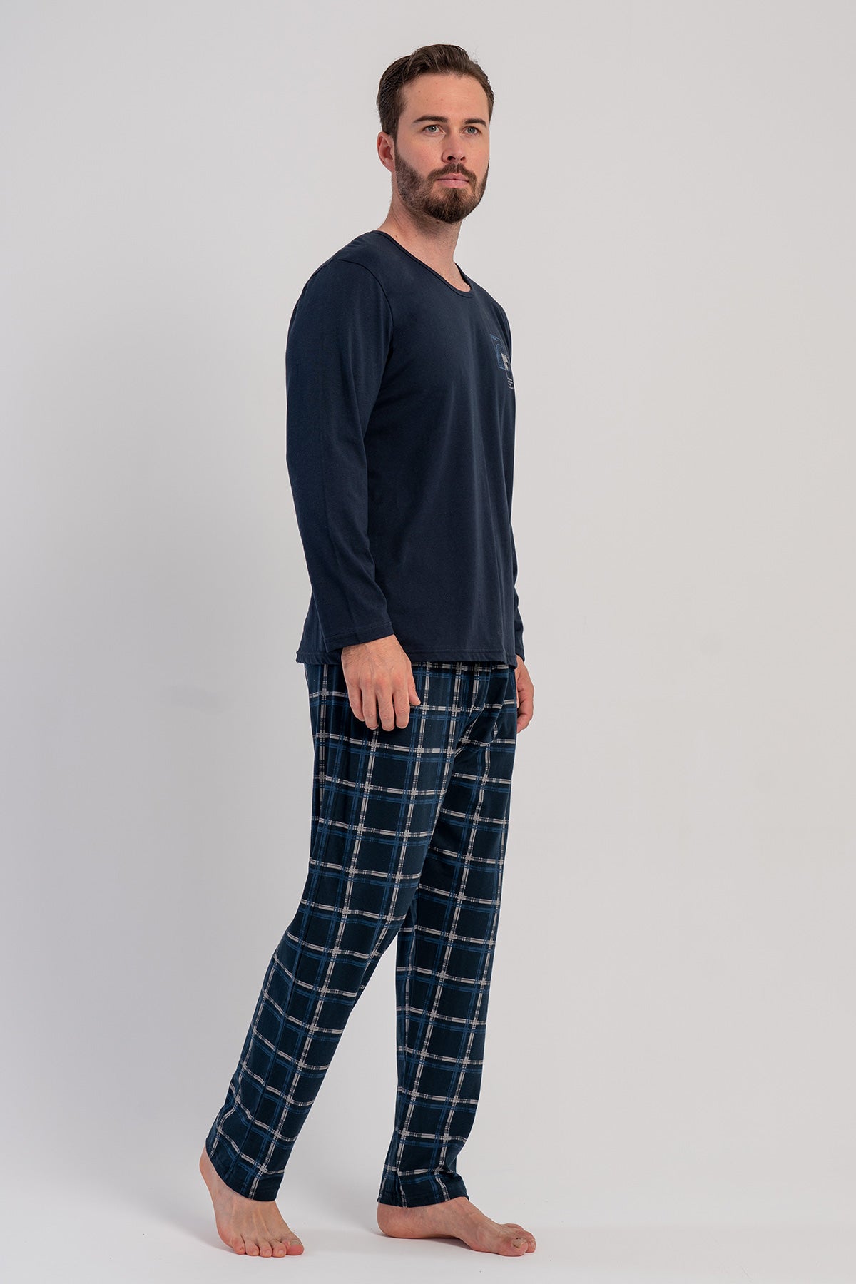 CEPLI ERKEK P.SUPREM XXL O YAKA UZUN KOL PIJAMA TAKIM 503095