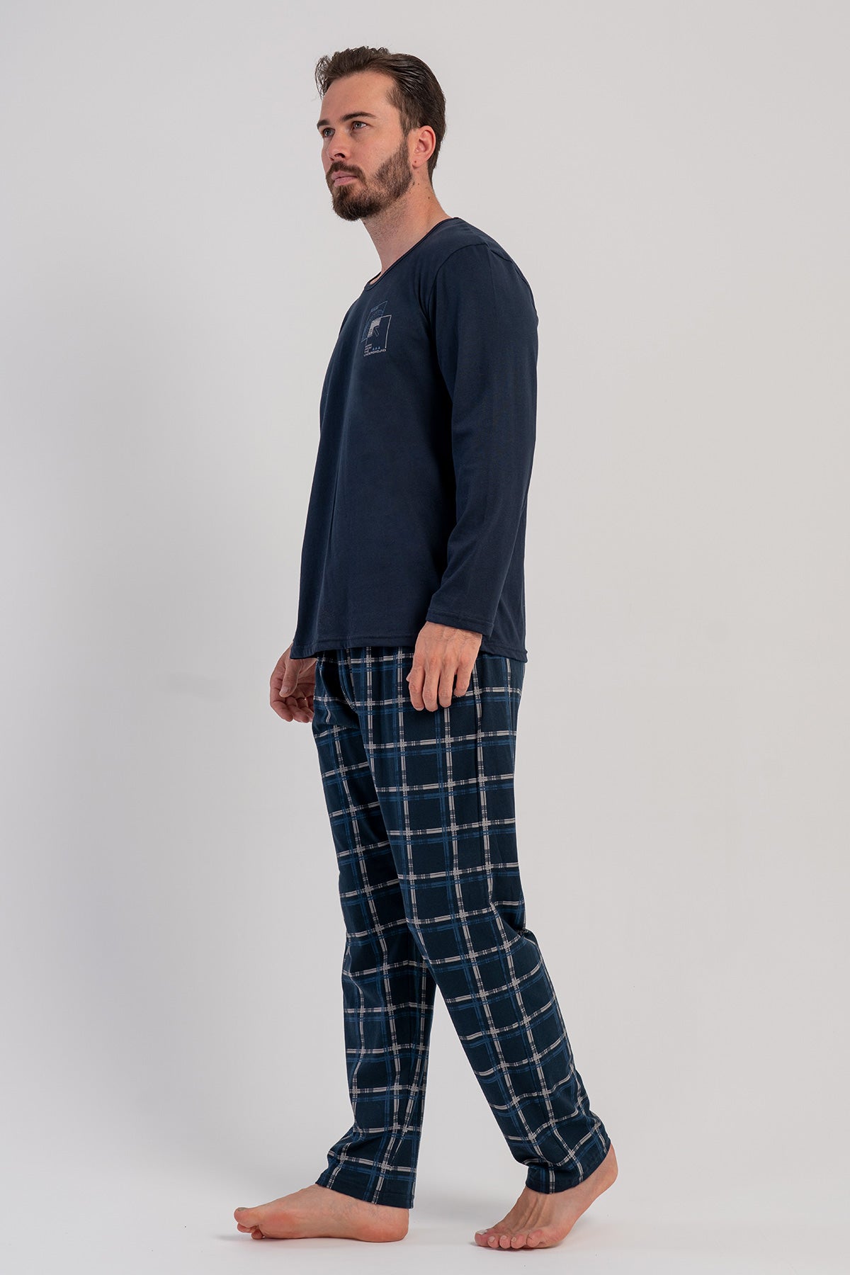 CEPLI ERKEK P.SUPREM XXL O YAKA UZUN KOL PIJAMA TAKIM 503095