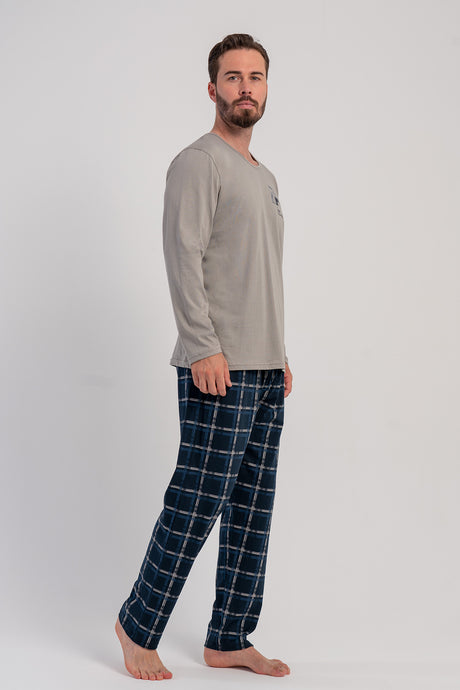 CEPLI ERKEK P.SUPREM XXL O YAKA UZUN KOL PIJAMA TAKIM 503095