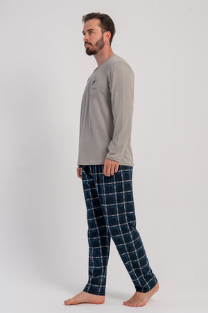 CEPLI ERKEK P.SUPREM XXL O YAKA UZUN KOL PIJAMA TAKIM 503095