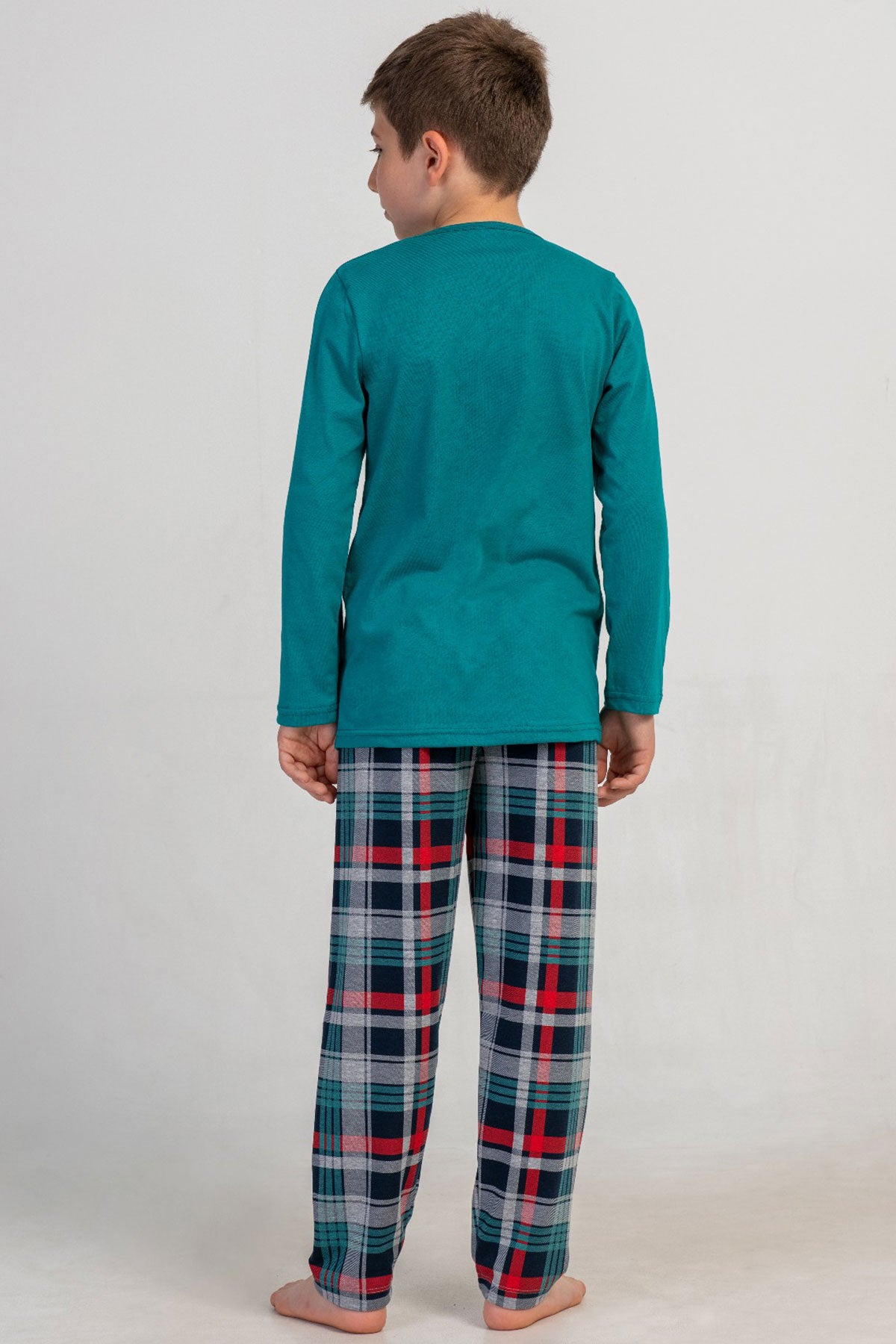 ERKEK COCUK LYC SUPREM O YAKA UZUN KOL PIJAMA TAKIM(9-10/-15-16)