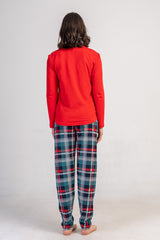 KADIN LYC SUPREM O YAKA UZUN KOL ETEGI OVAL PIJAMA TAKIM