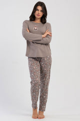 KADIN P.SUPREM XXL O YAKA UZUN KOL ETEGI OVAL PIJAMA TAKIM 503270