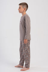 ERKEK COCUK P.SUPREM O YAKA UZUN KOL PIJAMA TAKIM(5-6/13-14) 503272