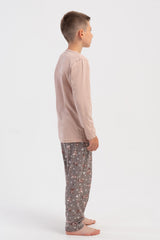 ERKEK COCUK P.SUPREM O YAKA UZUN KOL PIJAMA TAKIM(5-6/13-14) 503272