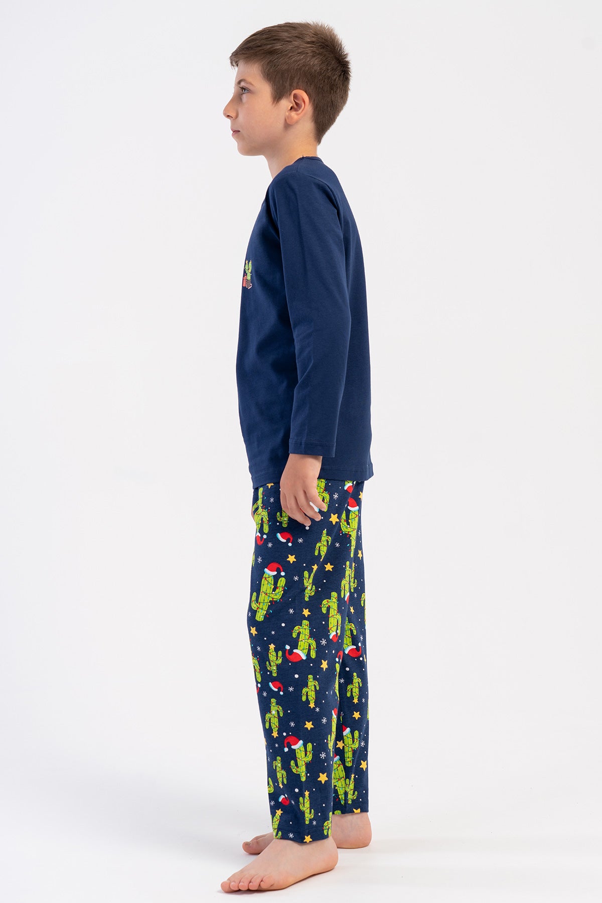 ERKEK COCUK P.SUPREM O YAKA UZUN KOL PIJAMA TAKIM(5-6/13-14) 503276