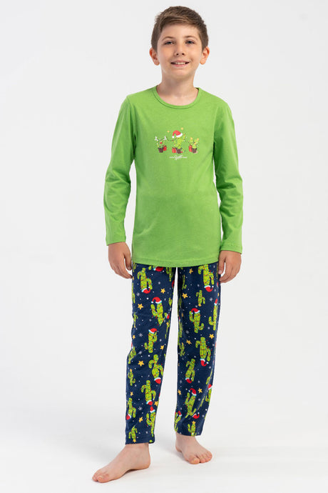 ERKEK COCUK P.SUPREM O YAKA UZUN KOL PIJAMA TAKIM(5-6/13-14) 503276