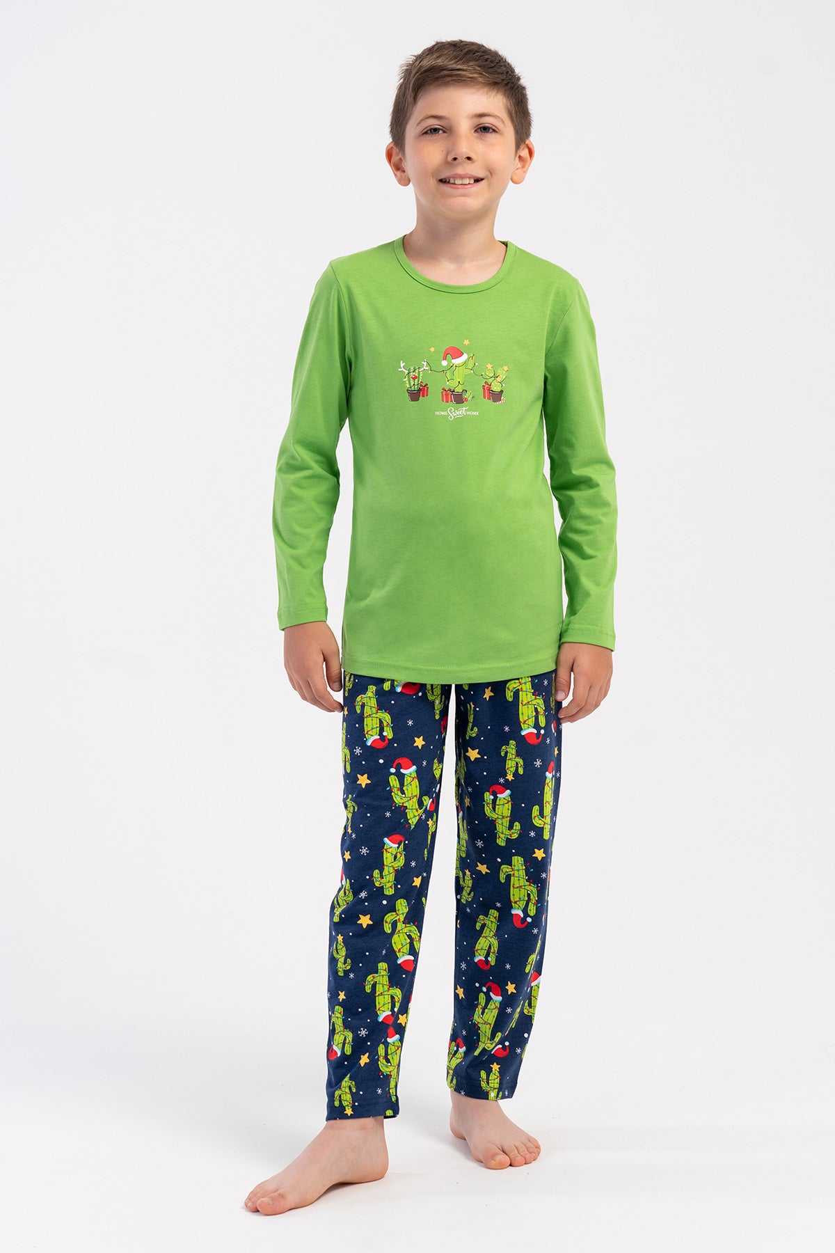 ERKEK COCUK P.SUPREM O YAKA UZUN KOL PIJAMA TAKIM(5-6/13-14) 503276