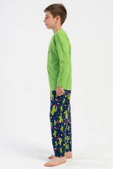ERKEK COCUK P.SUPREM O YAKA UZUN KOL PIJAMA TAKIM(5-6/13-14)
