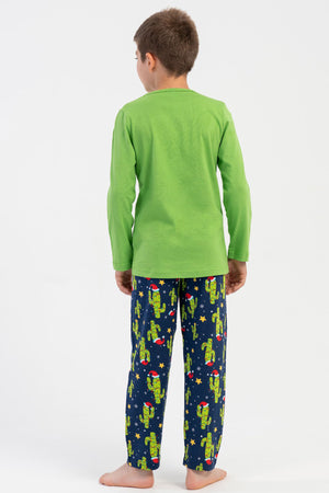 ERKEK COCUK P.SUPREM O YAKA UZUN KOL PIJAMA TAKIM(5-6/13-14)