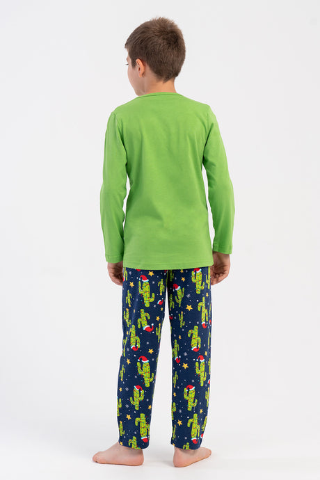 ERKEK COCUK P.SUPREM O YAKA UZUN KOL PIJAMA TAKIM(5-6/13-14) 503276
