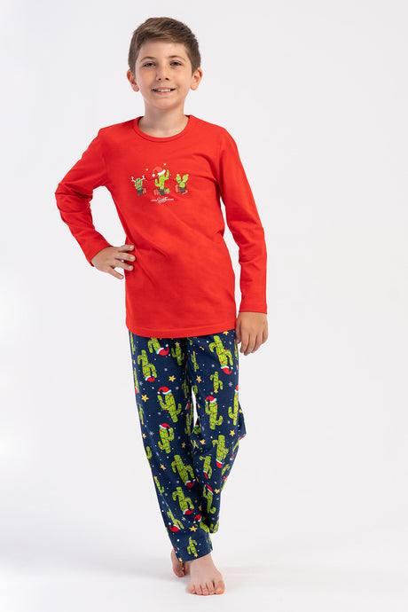 ERKEK COCUK P.SUPREM O YAKA UZUN KOL PIJAMA TAKIM(5-6/13-14) 503276