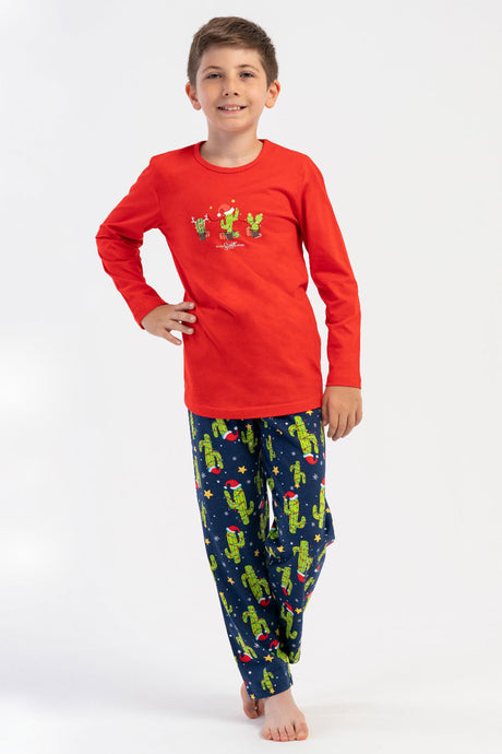 ERKEK COCUK P.SUPREM O YAKA UZUN KOL PIJAMA TAKIM(5-6/13-14)