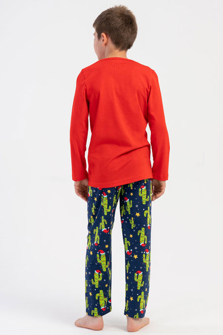 ERKEK COCUK P.SUPREM O YAKA UZUN KOL PIJAMA TAKIM(5-6/13-14)