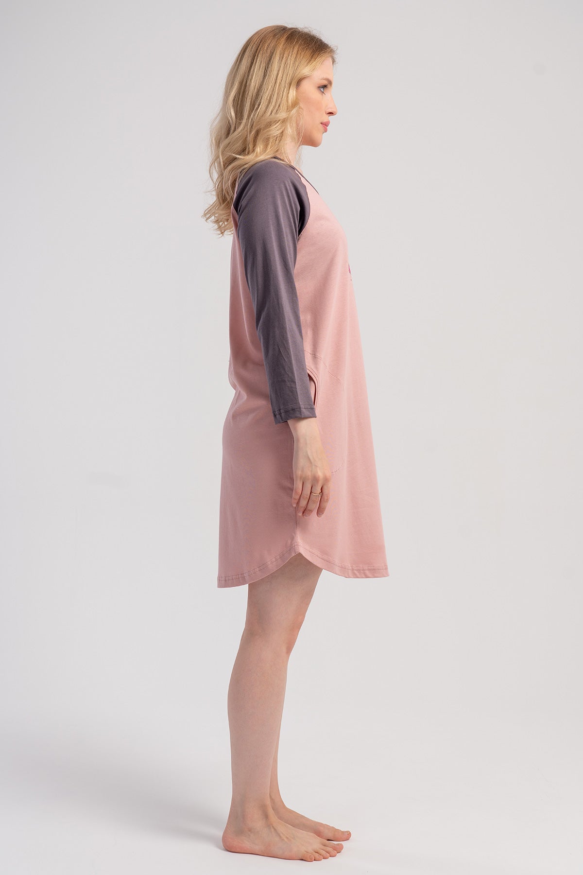 KADIN P.SUPREM 7/8 REGLAN KOL ETEGI OVAL CEPLI TUNIK